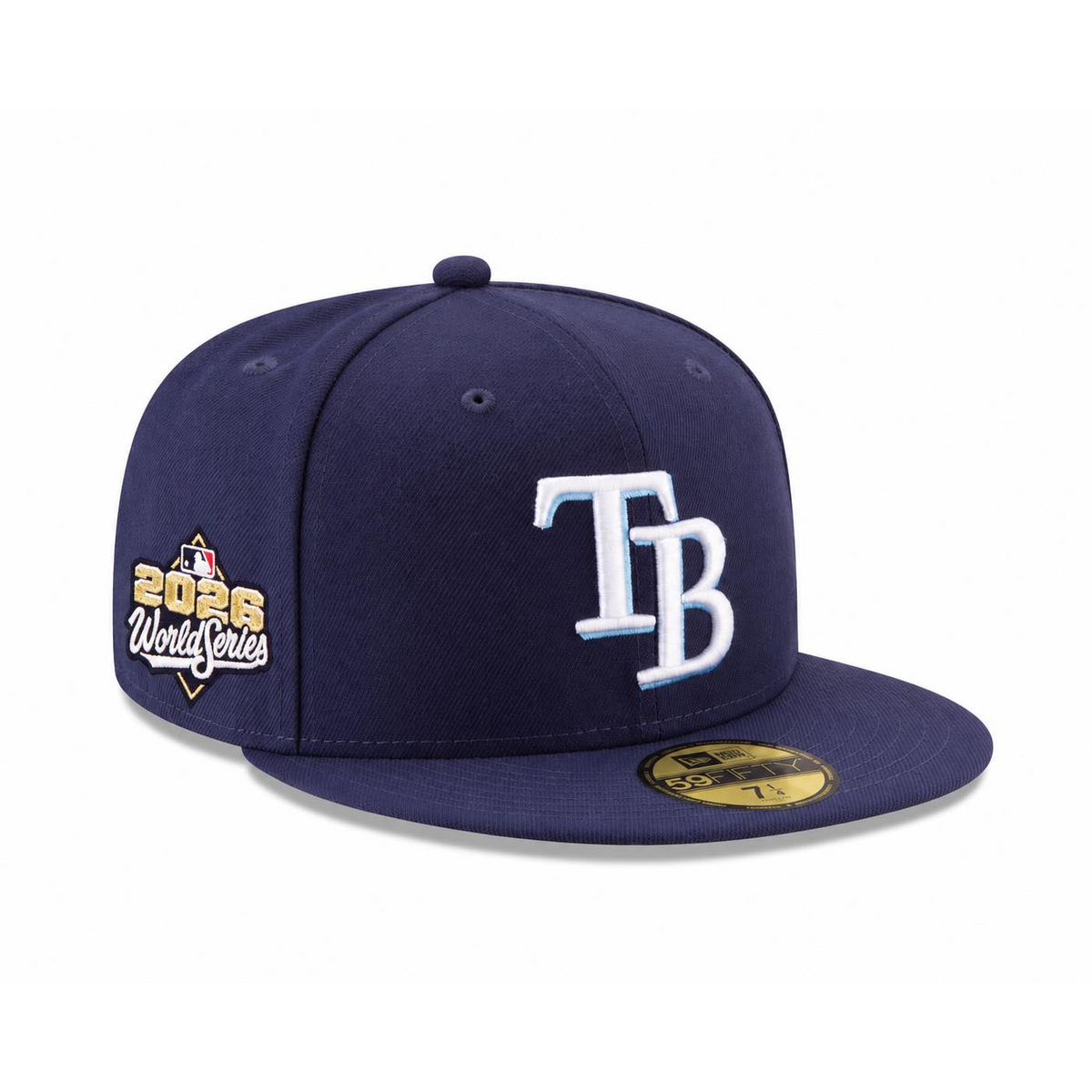MLB Tampa Bay Rays New Era 2026 World Series Patch Authentic Collection 59FIFTY Fitted Hat- Navy