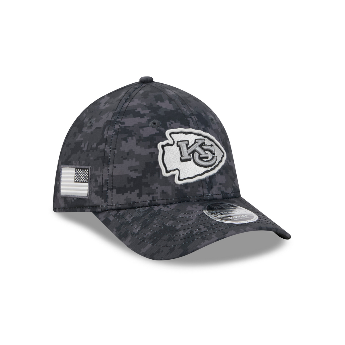 NFL Kansas City Chiefs New Era 2026 Salute to Service 39THIRTY Flex Fit Hat- Black