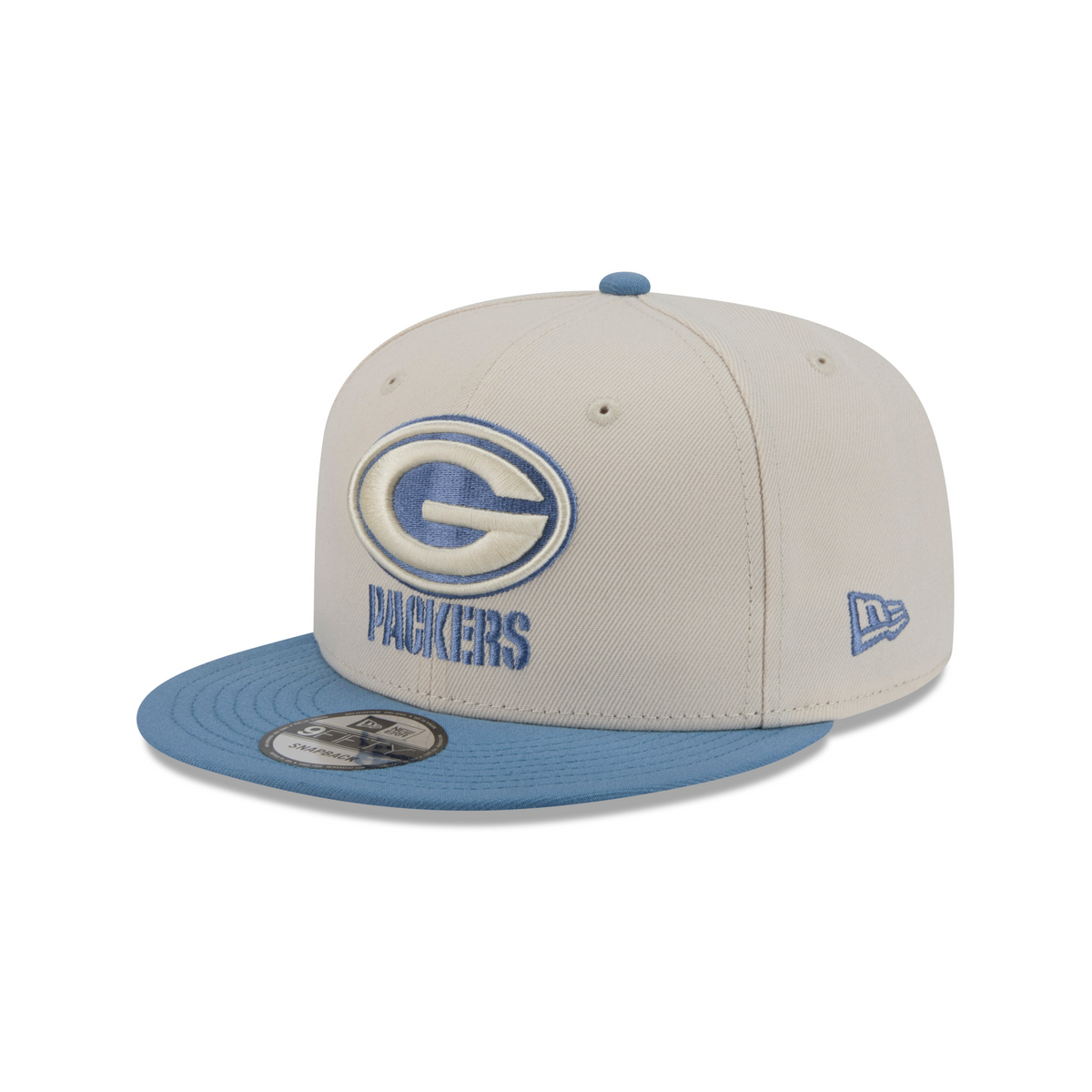 NFL Green Bay Packers New Era Marina 9FIFTY Snpaback Hat- Cream