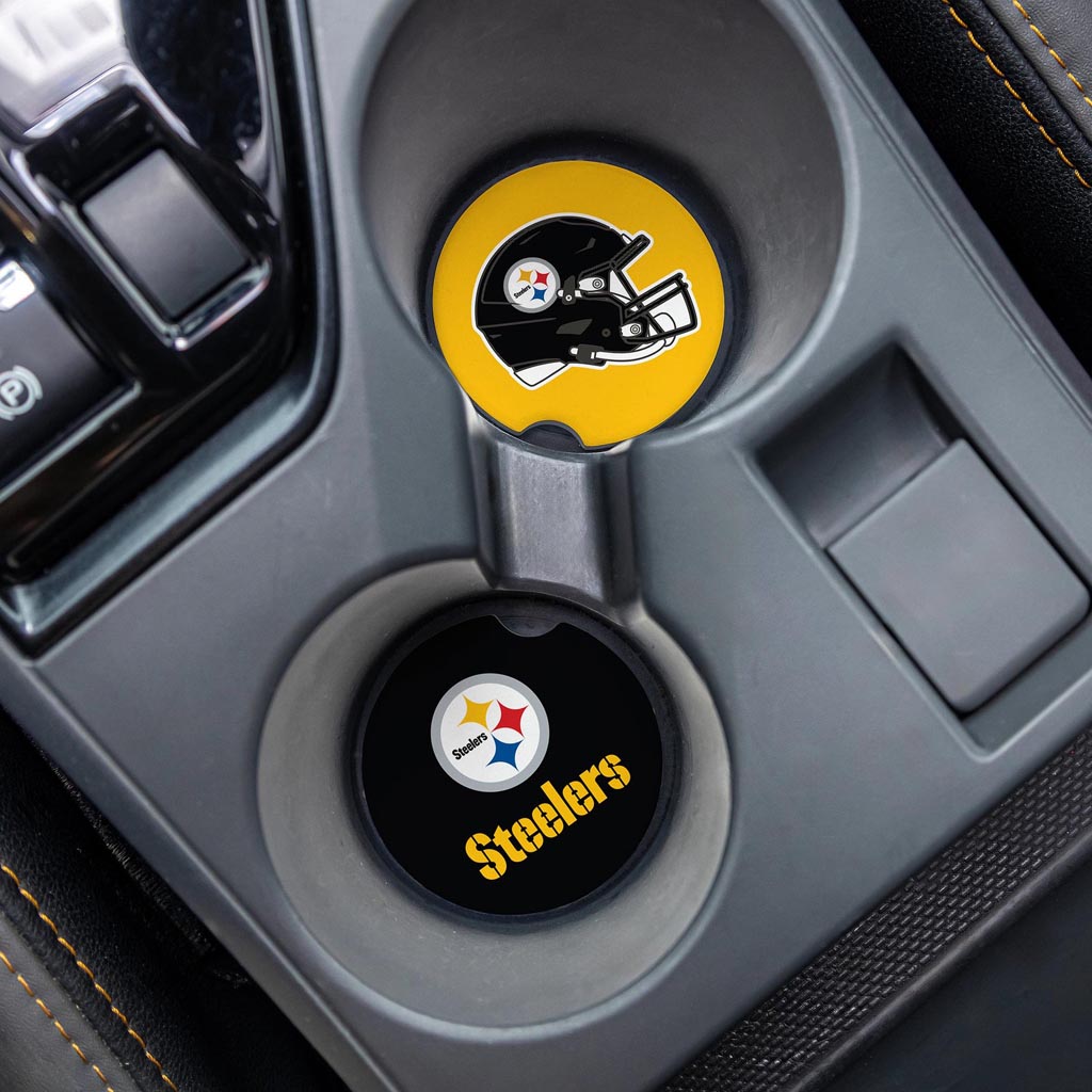 NFL Pittsburgh Steelers Evergreen 2-Pack Car Coasters