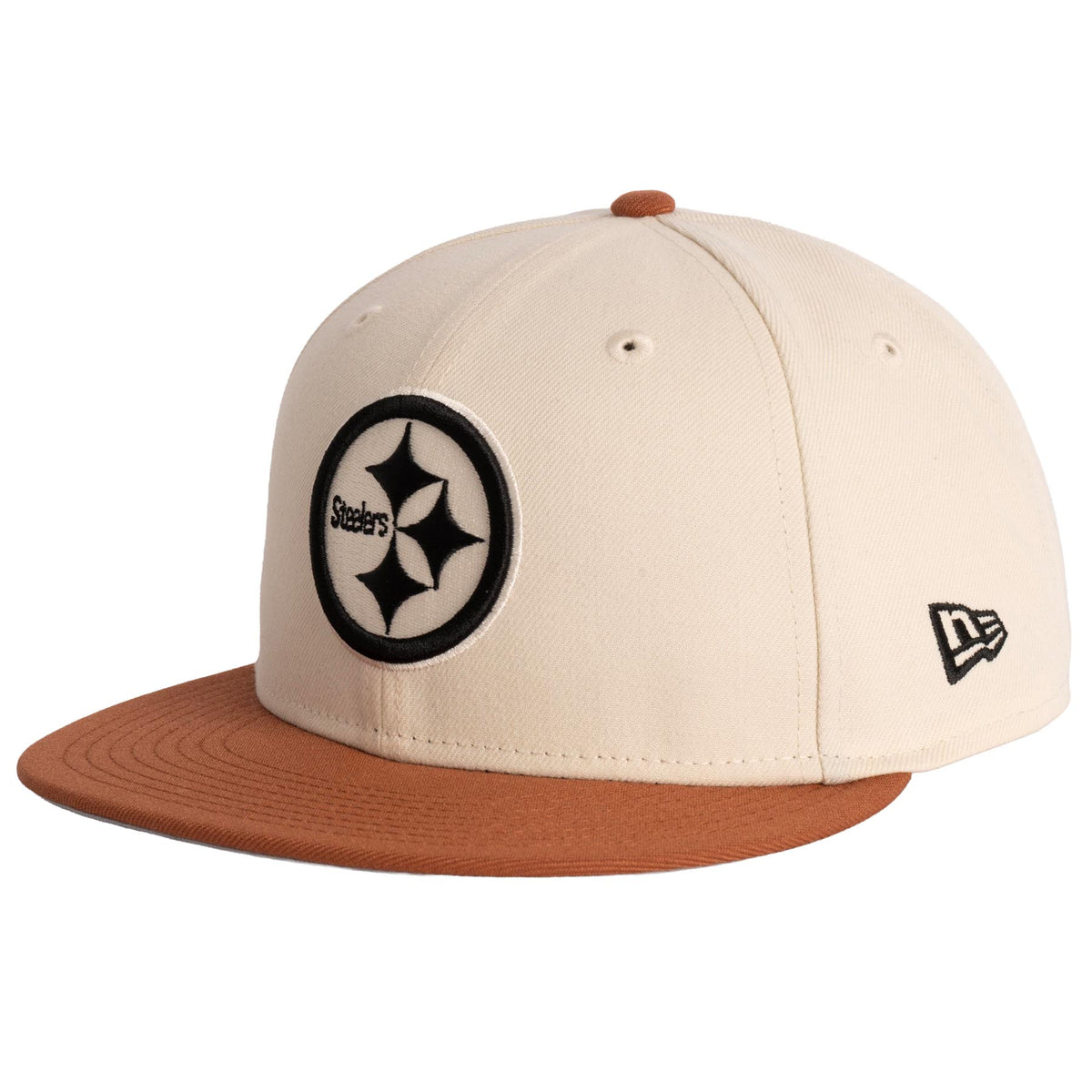 NFL Pittsburgh Steelers New Era Fieldstone 9FIFTY Snapback Hat- Light Cream