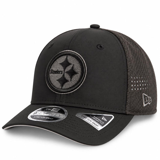 NFL Pittsburgh Steelers New Era Black Pearl Trucker 9SEVENTY Stretch-Snap Hat- Black