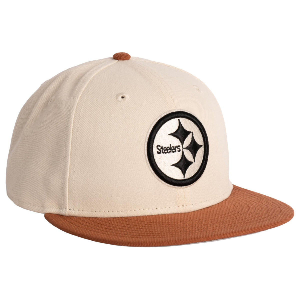 NFL Pittsburgh Steelers New Era Fieldstone 9FIFTY Snapback Hat- Light Cream