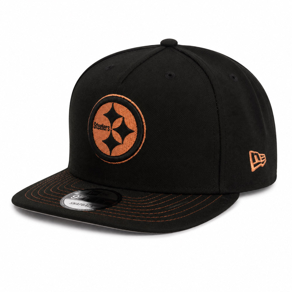 NFL Pittsburgh Steelers New Era Copper Mine 9FIFTY A-Frame Snapback Hat - Black