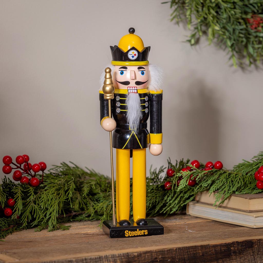 NFL Pittsburgh Steelers Evergreen 12" Nutcracker