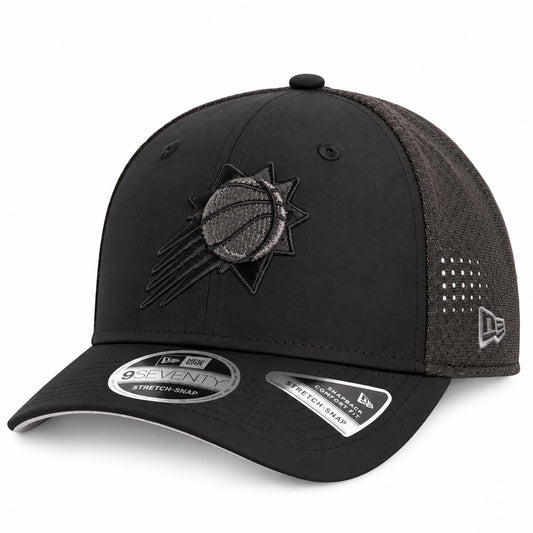 NBA Phoenix Suns New Era Black Pearl Trucker 9SEVENTY Stretch-Snap Hat- Black