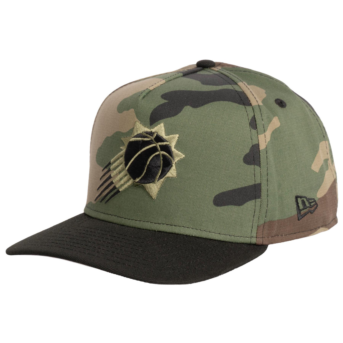NBA Phoenix Suns New Era Woodland Ops 9FIFTY A-Frame Snapback Hat- Camo