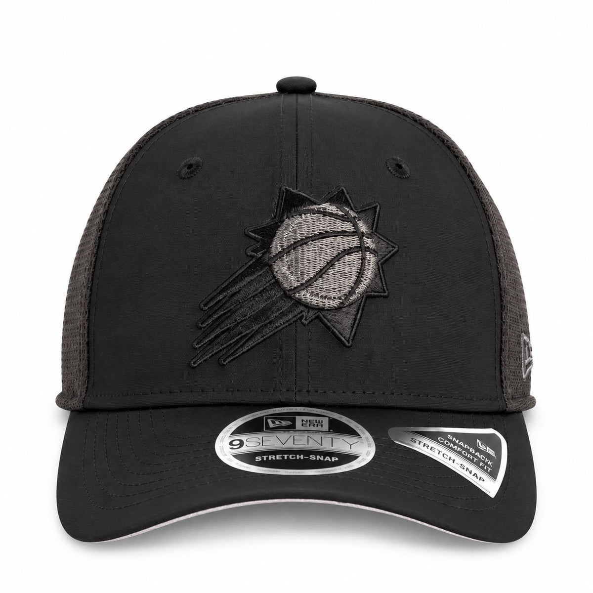 NBA Phoenix Suns New Era Black Pearl Trucker 9SEVENTY Stretch-Snap Hat- Black