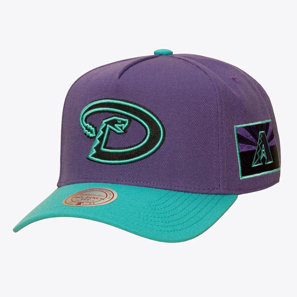 MLB Arizona Diamondbacks Mitchell & Ness Two-Tone City Connect Pro Snapback Hat - Purple