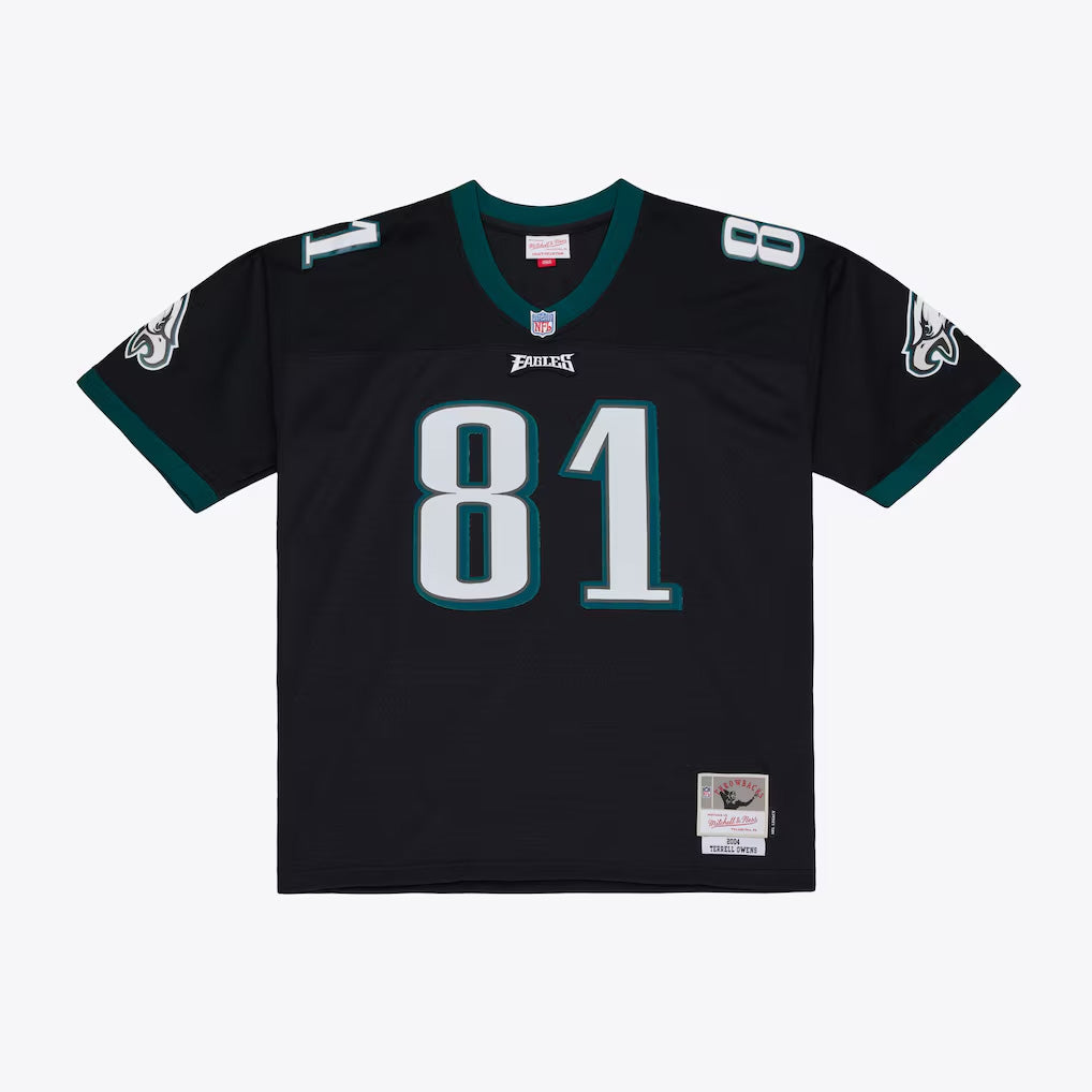 NFL Philadelphia Eagles Terrell Owens Mitchell & Ness 2004 Legacy Jersey- Black