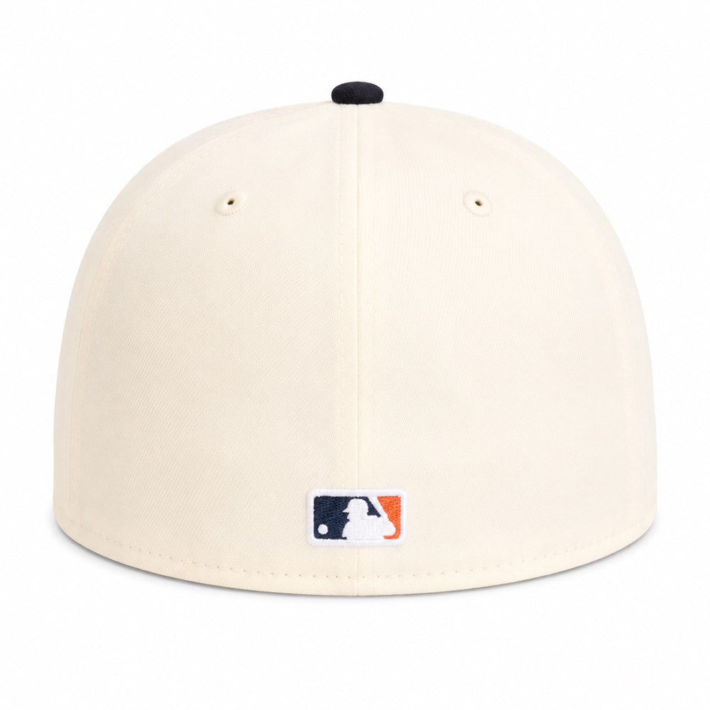MLB Detroit Tigers New Era Two-Tone Summer Flower 59FIFTY Fitted Hat - Cream