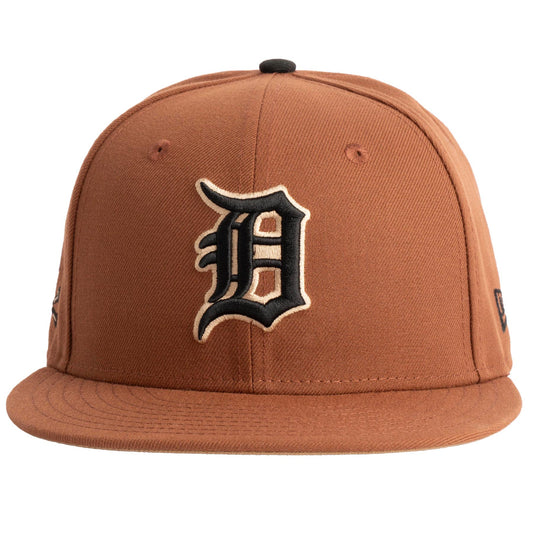MLB Detroit Tigers New Era Jolly Roger 59FIFTY Fitted Hat- Brown