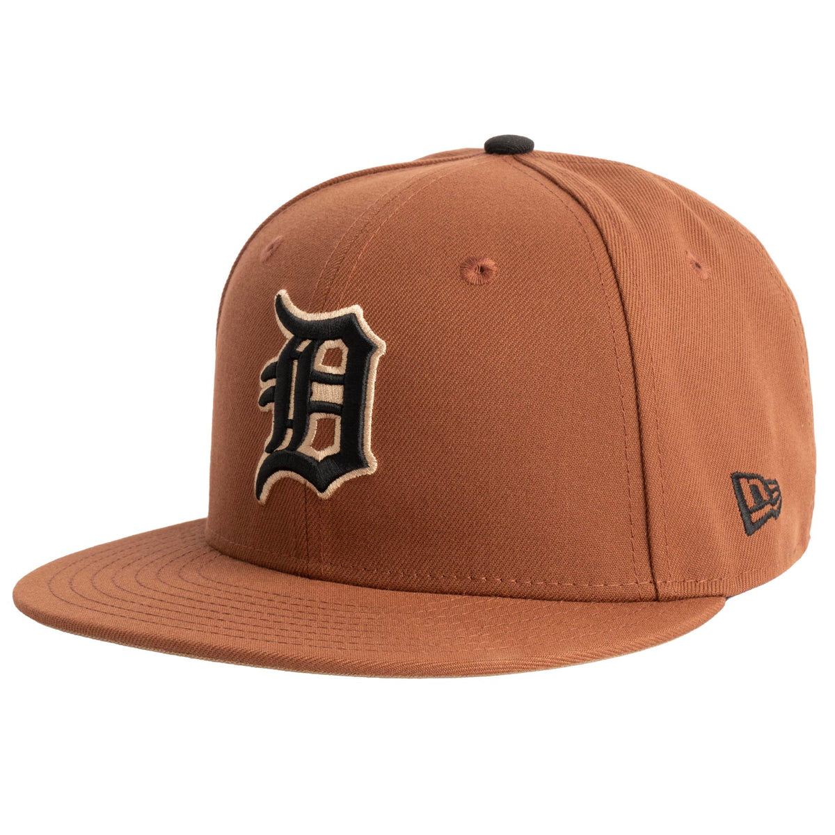 MLB Detroit Tigers New Era Jolly Roger 59FIFTY Fitted Hat- Brown