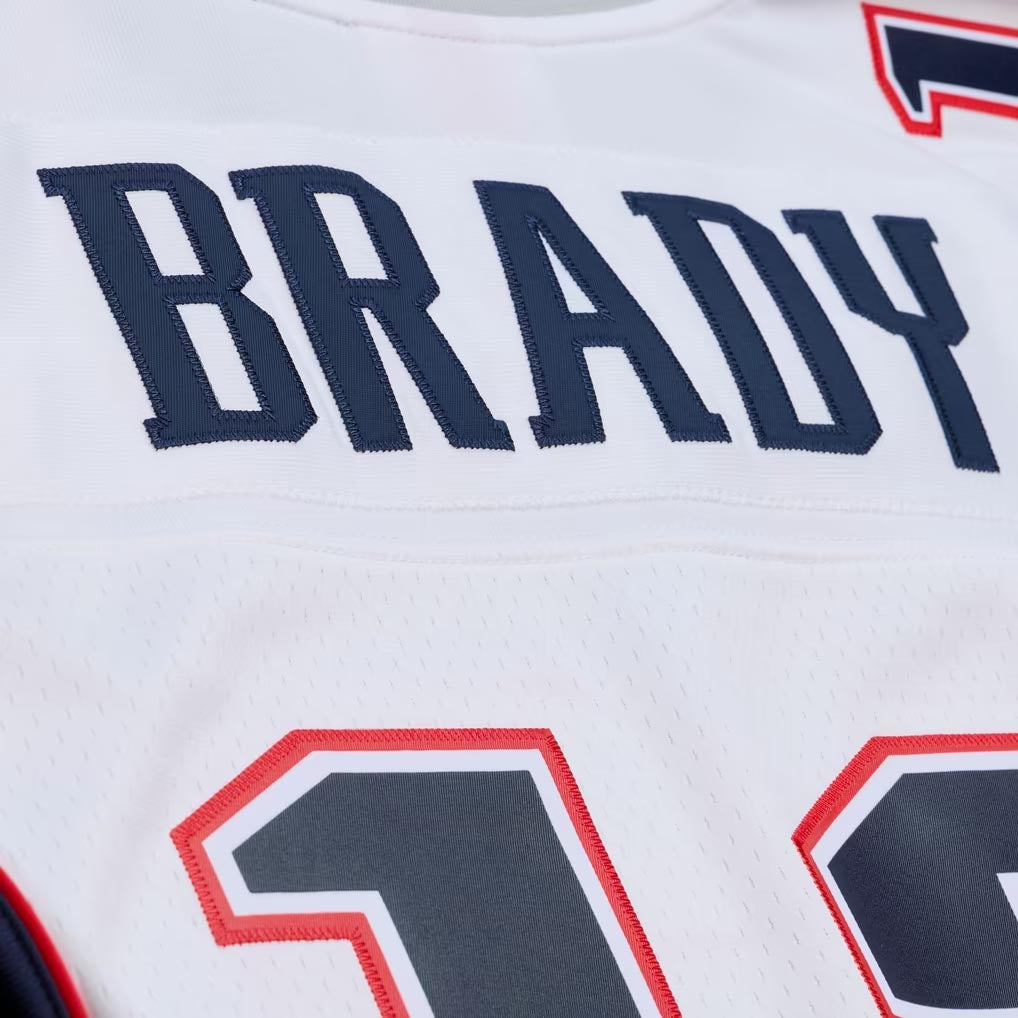 NFL New England Patriots Tom Brady Mitchell & Ness 2000 Legacy Jersey- White