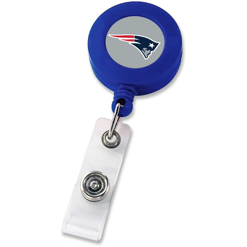 NFL New England Patriots Aminco Badge Reel - Blue