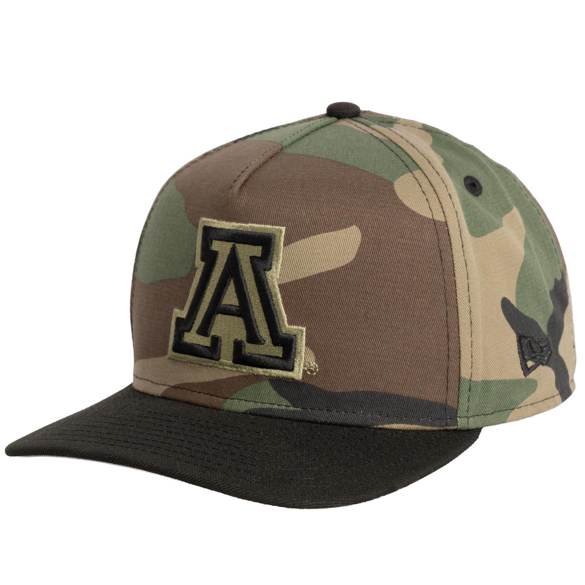NCAA Arizona Wildcats New Era Woodland Ops 9FIFTY A-Frame Snapback Hat- Camo