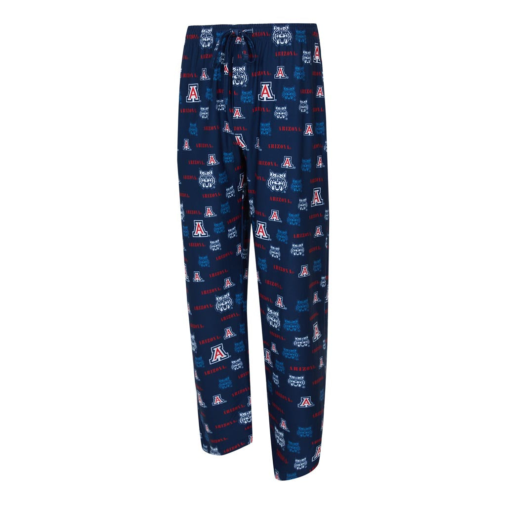NCAA Arizona Wildcats Concepts Sport Mosaic All Over Print PJ Pants - Navy