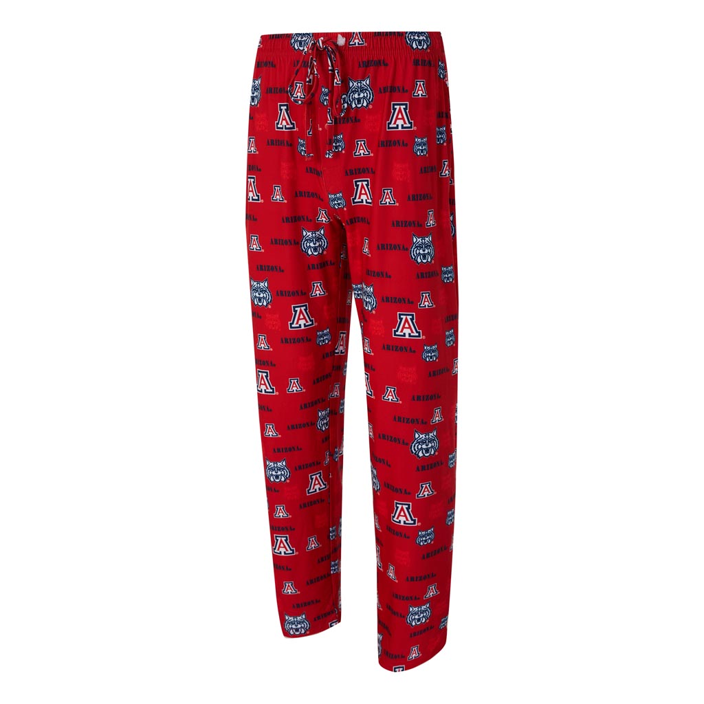 NCAA Arizona Wildcats Concepts Sport Mosaic All Over Print PJ Pants - Red