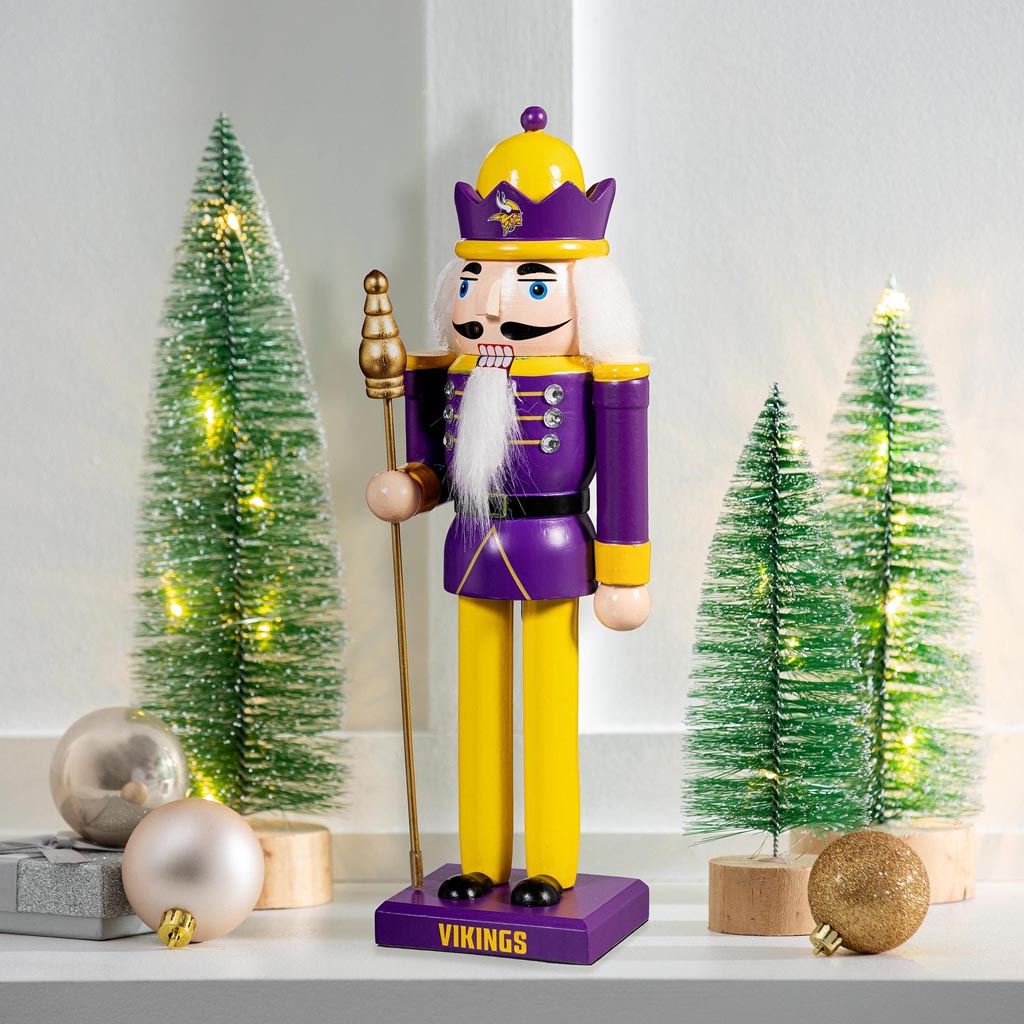 NFL Minnesota Vikings Evergreen 12" Nutcracker