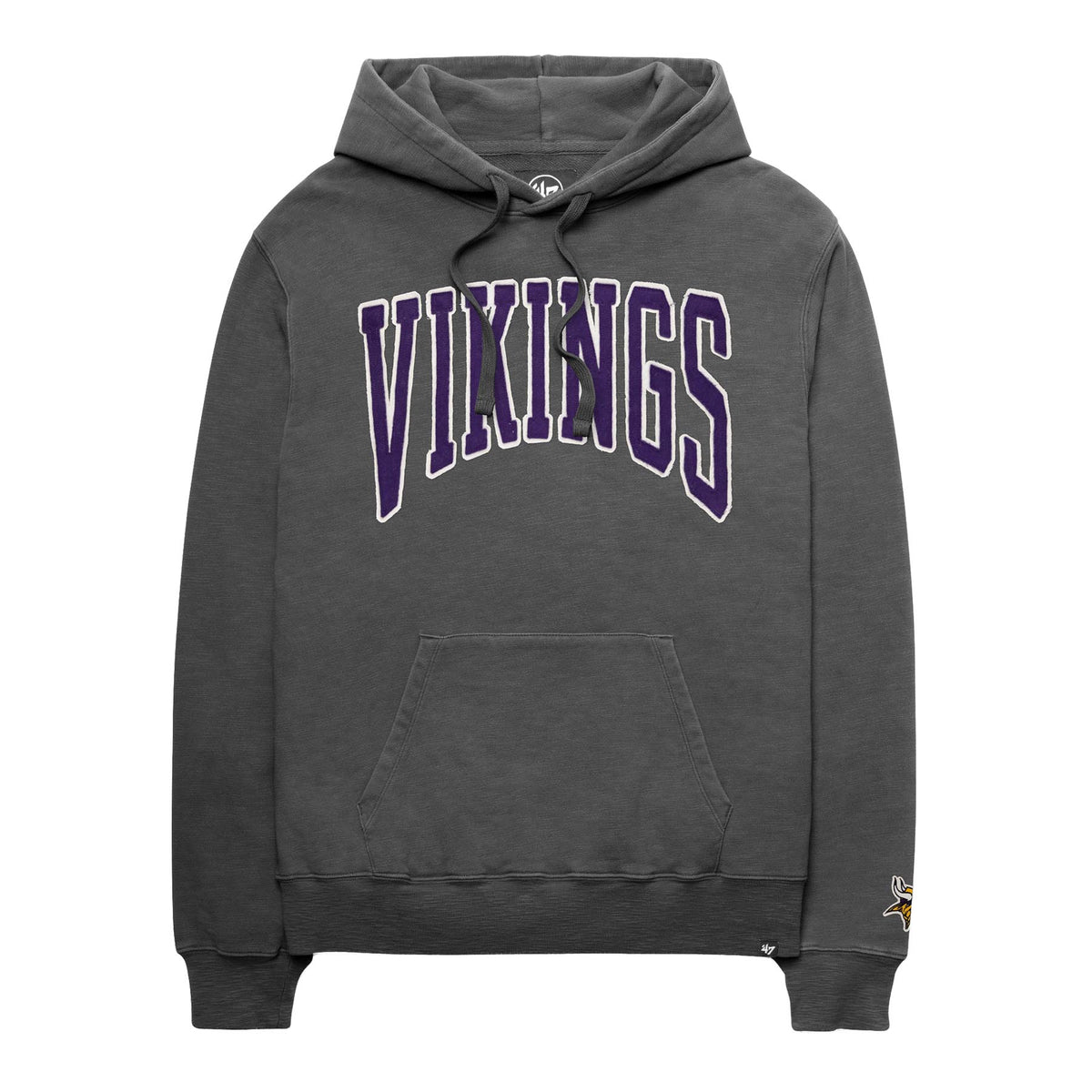 NFL Minnesota Vikings '47 Groton French Terry Pullover Hoodie- Charcoal