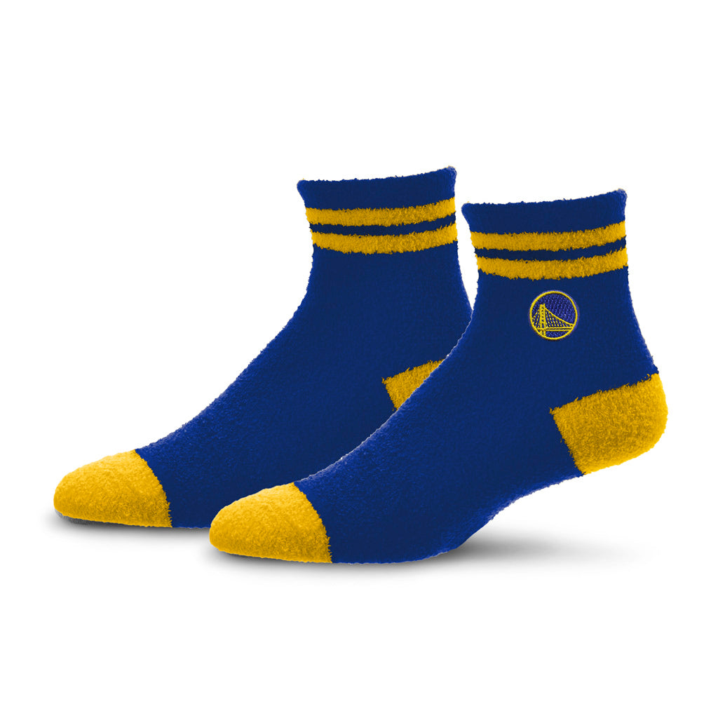 NBA Golden State Warriors For Bare Feet Stripe Cozy Socks - Blue