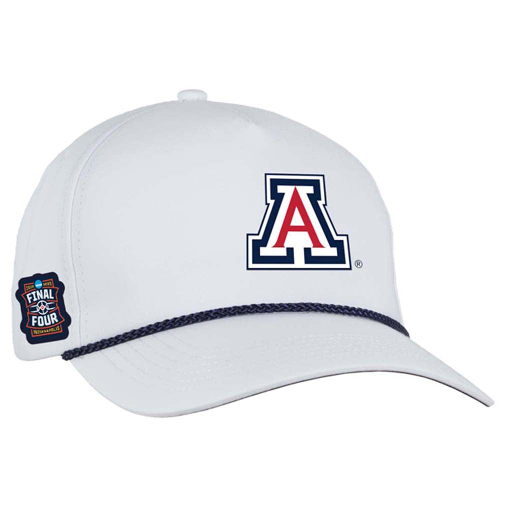 NCAA Arizona Wildcats Ahead 2026 Final Four Primary Logo Alto Adjustable Hat - White