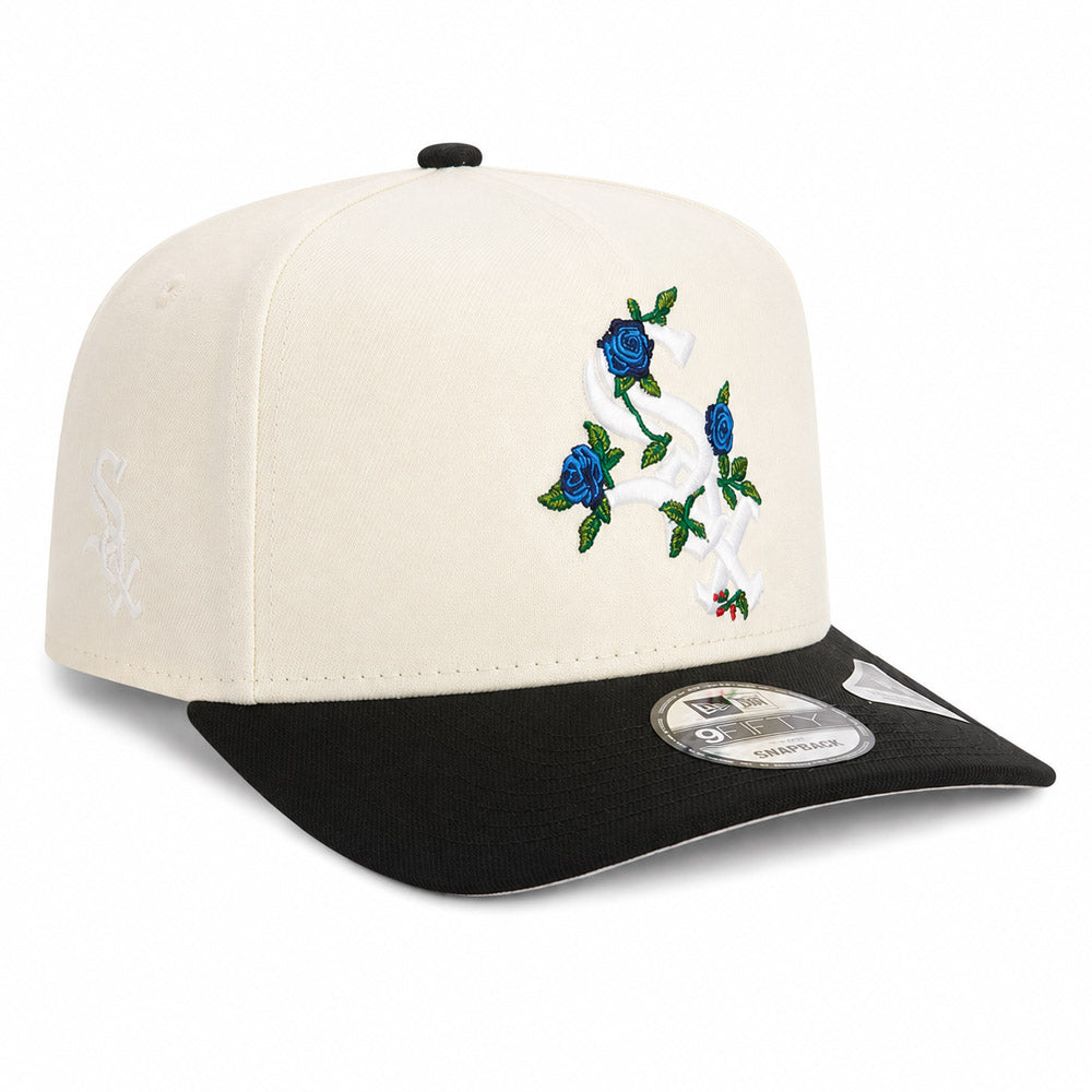MLB Chicago White Sox New Era Two-Tone Summer Flower 9FIFTY A-Frame Snapback Hat - Cream