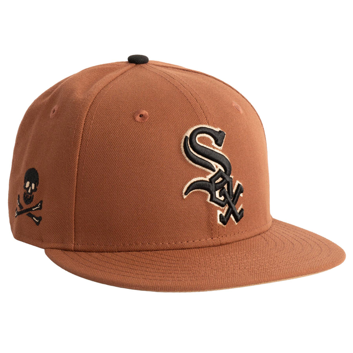 MLB Chicago White Sox New Era Jolly Roger 59FIFTY Fitted Hat- Brown