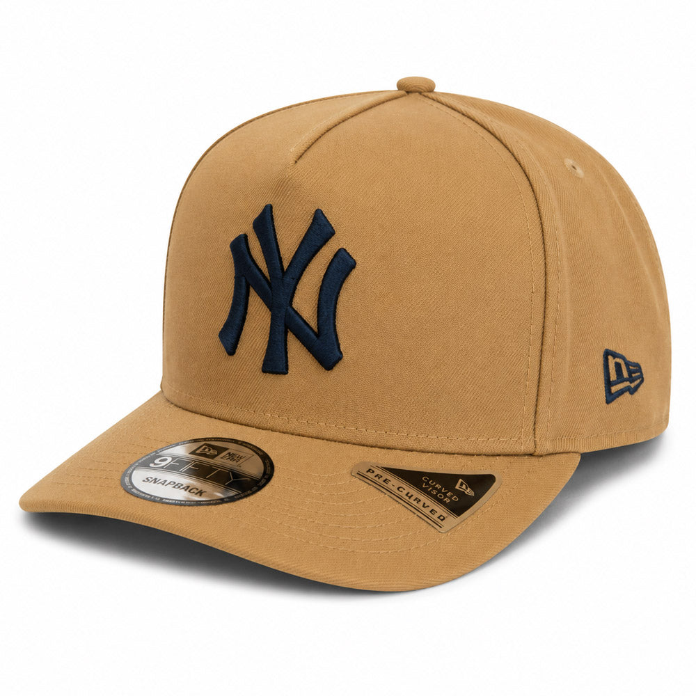 MLB New York Yankees New Era Khaki 9FIFTY A-Frame Snapback Hat - Khaki