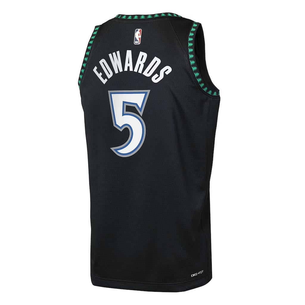 NBA Minnesota Timberwolves Anthony Edwards Youth Nike 2025-26 Hardwood Classics Swingman Jersey - Black