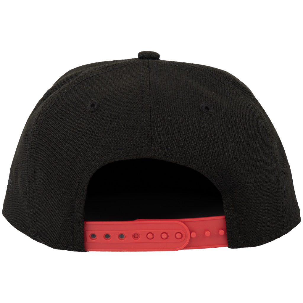 Phoenix Rising Youth New Era Red Fireball 9FIFTY Snapback Hat - Black