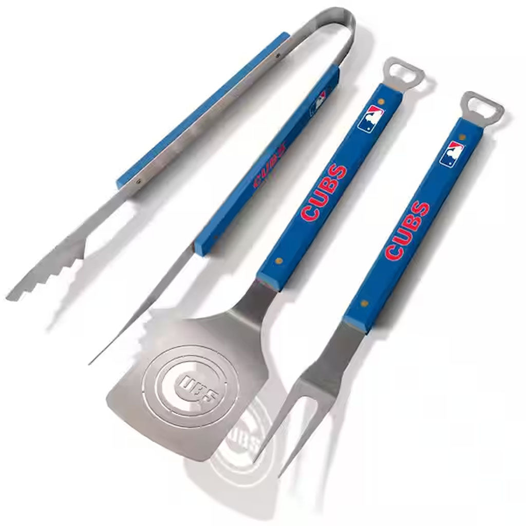 MLB Chicago Cubs YouTheFan 3-Piece BBQ Set