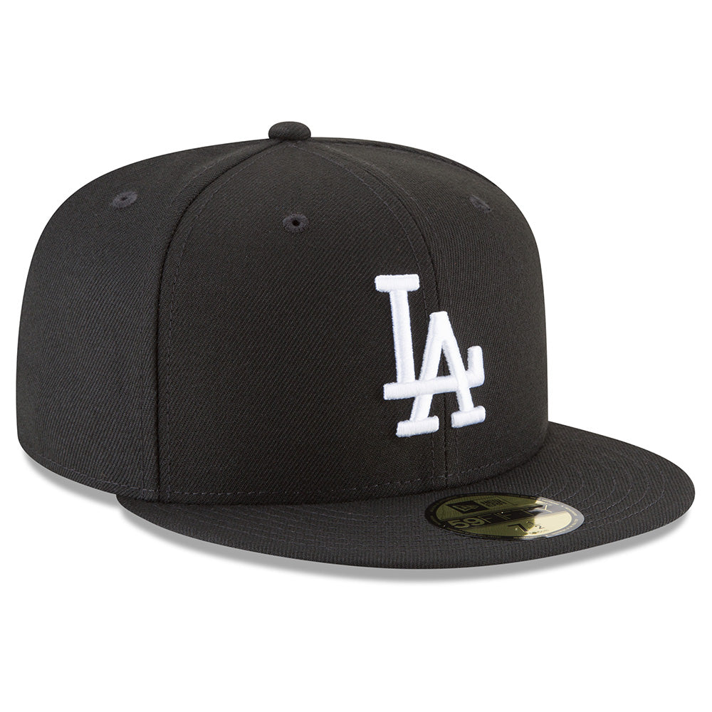 MLB Los Angeles Dodgers New Era Black &amp; White 59FIFTY Fitted