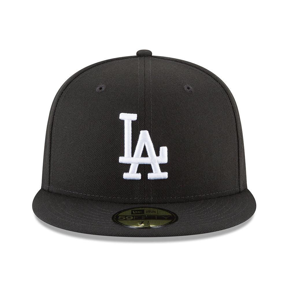 MLB Los Angeles Dodgers New Era Black &amp; White 59FIFTY Fitted