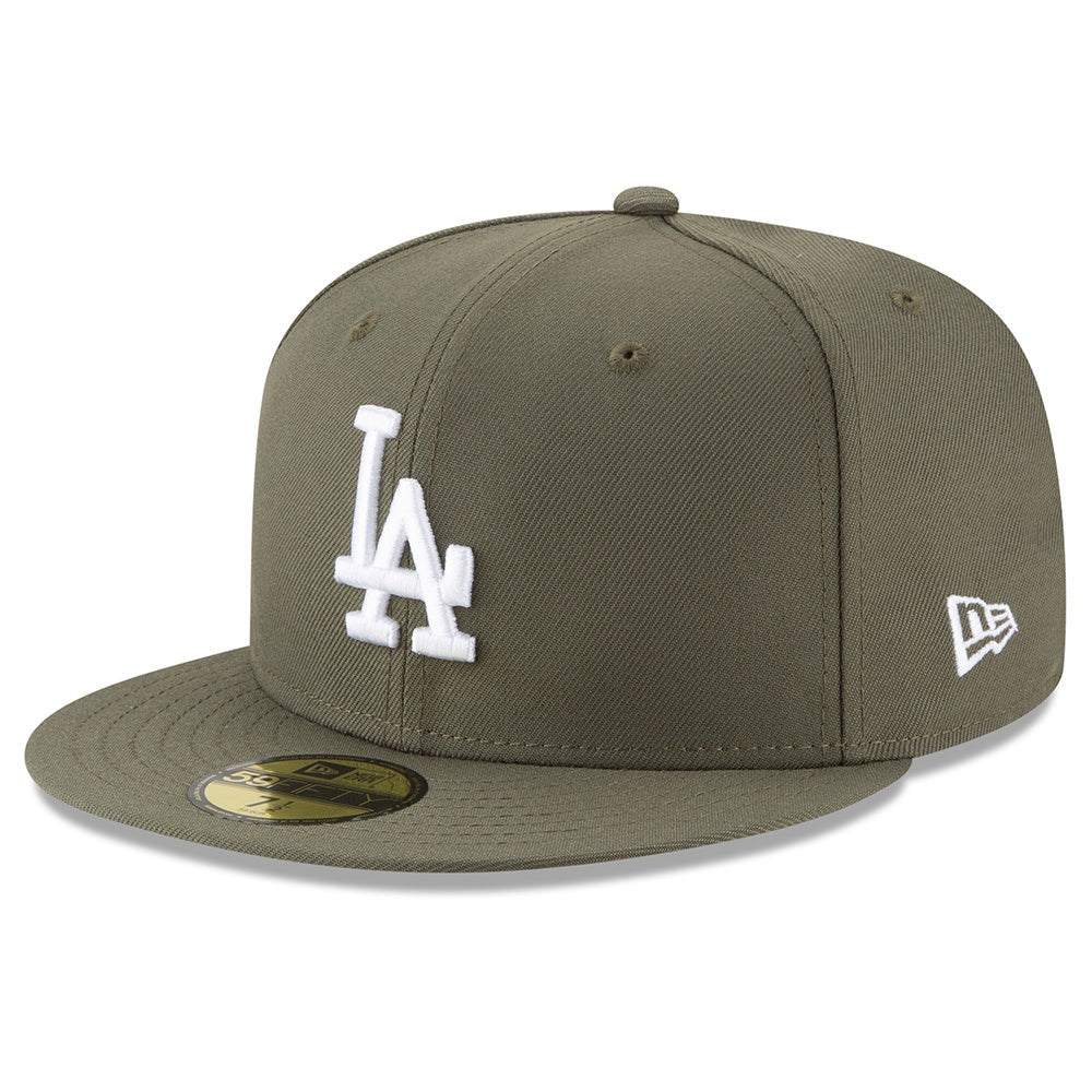 MLB Los Angeles Dodgers New Era Olive Basic 59FIFTY Fitted