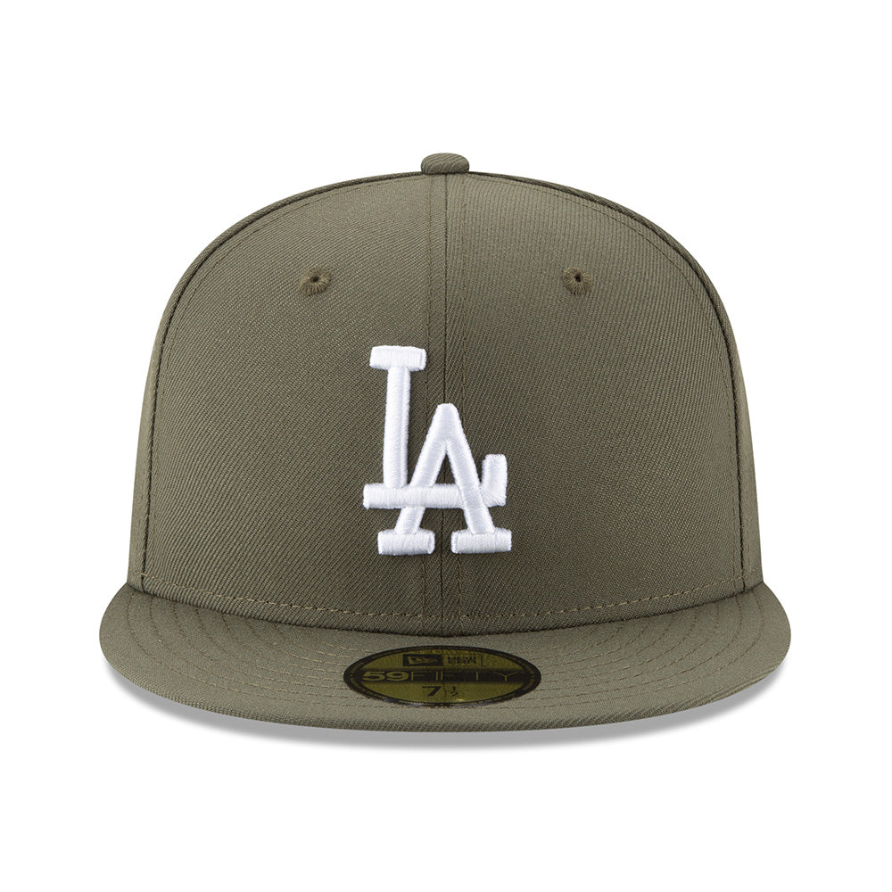 MLB Los Angeles Dodgers New Era Olive Basic 59FIFTY Fitted