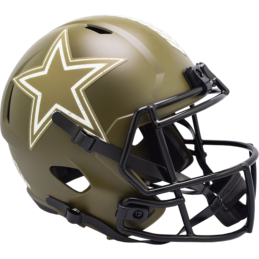 NFL Dallas Cowboys Riddell &#39;22 Salute to Service Replica Speed Helmet