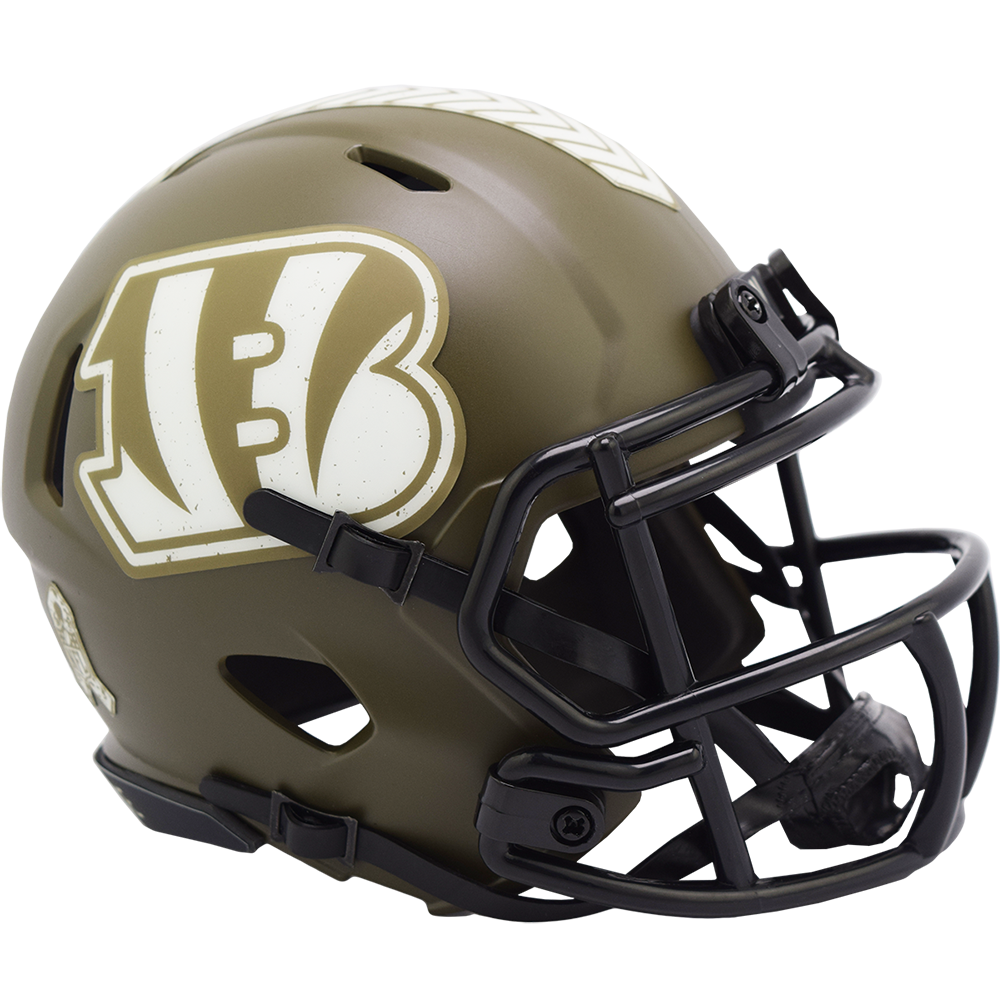 NFL Cincinnati Bengals Riddell '22 Salute to Service Mini Speed Helmet