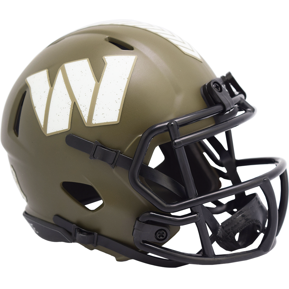 NFL Washington Commanders Riddell '22 Salute to Service Mini Speed Helmet