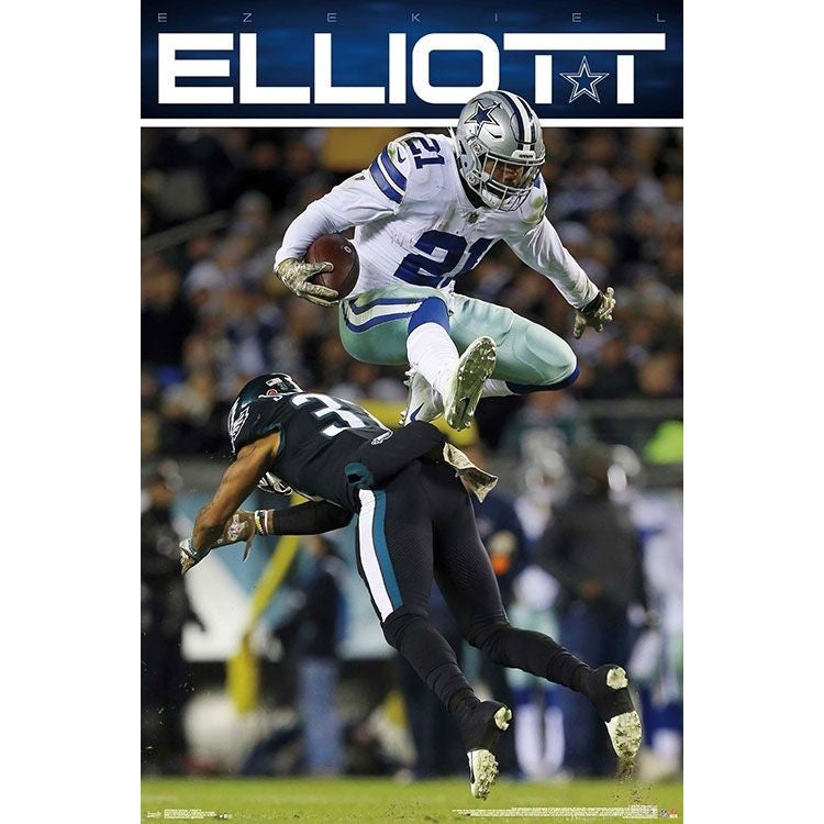 NFL Dallas Cowboys Ezekiel Elliott Trends Wall Poster