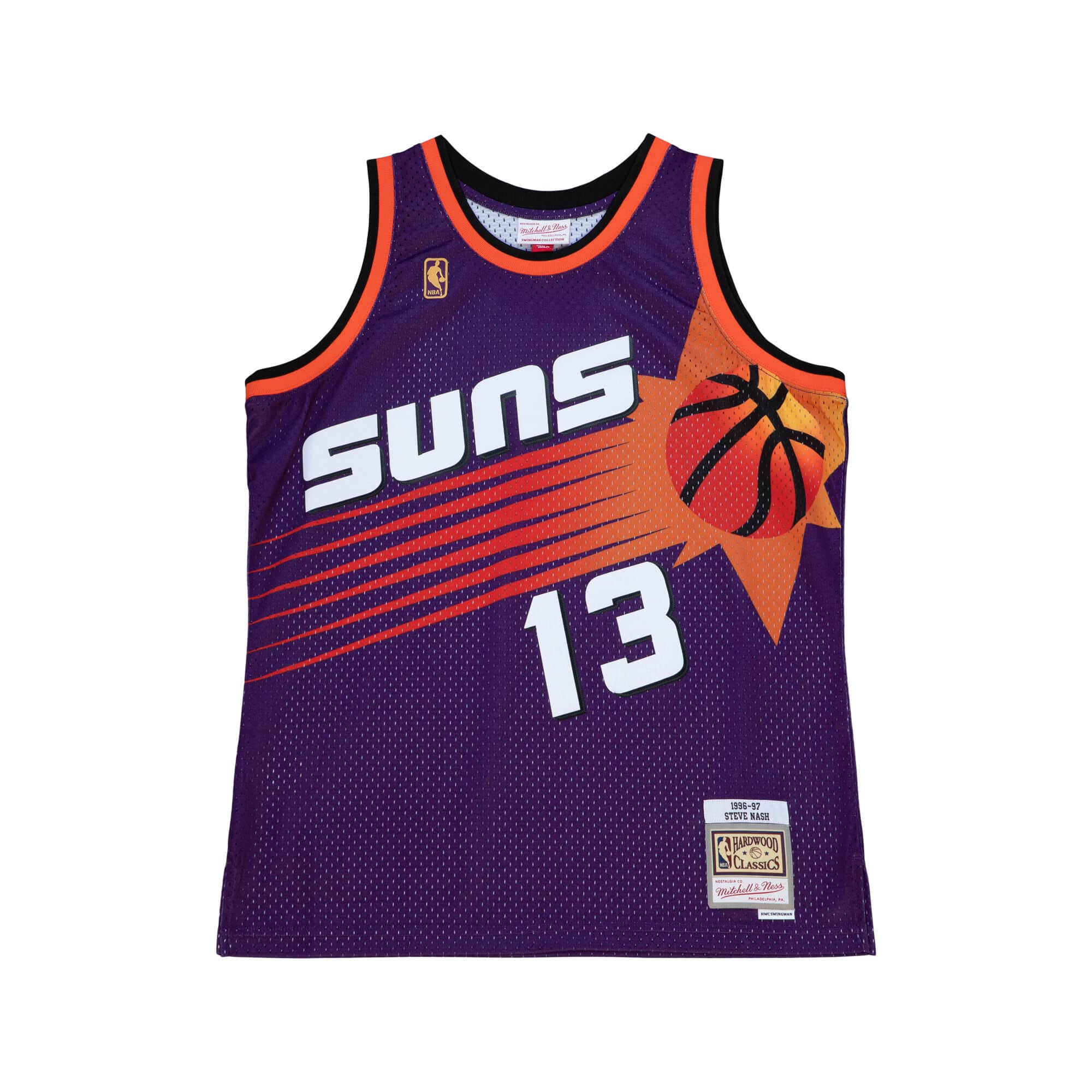 NBA Phoenix Suns Steve Nash Mitchell & Ness Hardwood Classics 1996 Retro Swingman Jersey