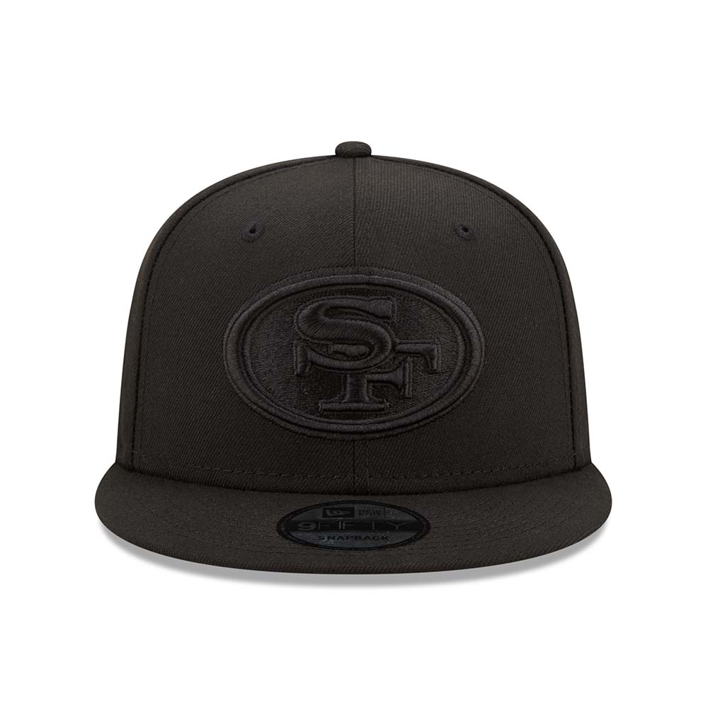 NFL San Francisco 49ers New Era Black on Black 9FIFTY