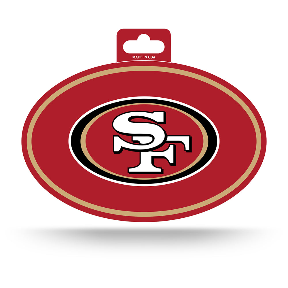 NFL San Francisco 49ers Rico Oval Logo Sticker
