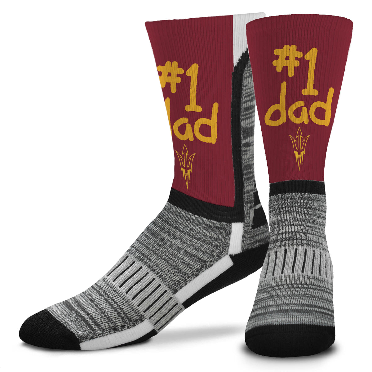 NCAA Arizona State Sun Devils For Bare Feet #1 Dad Socks
