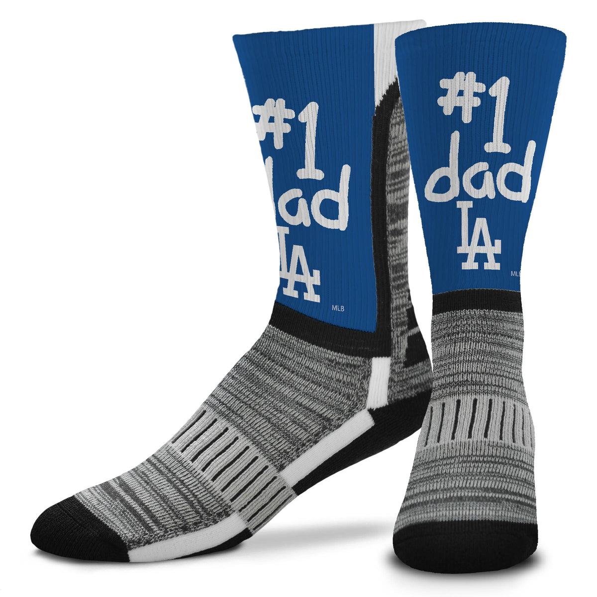MLB Los Angeles Dodgers For Bare Feet #1 Dad Socks
