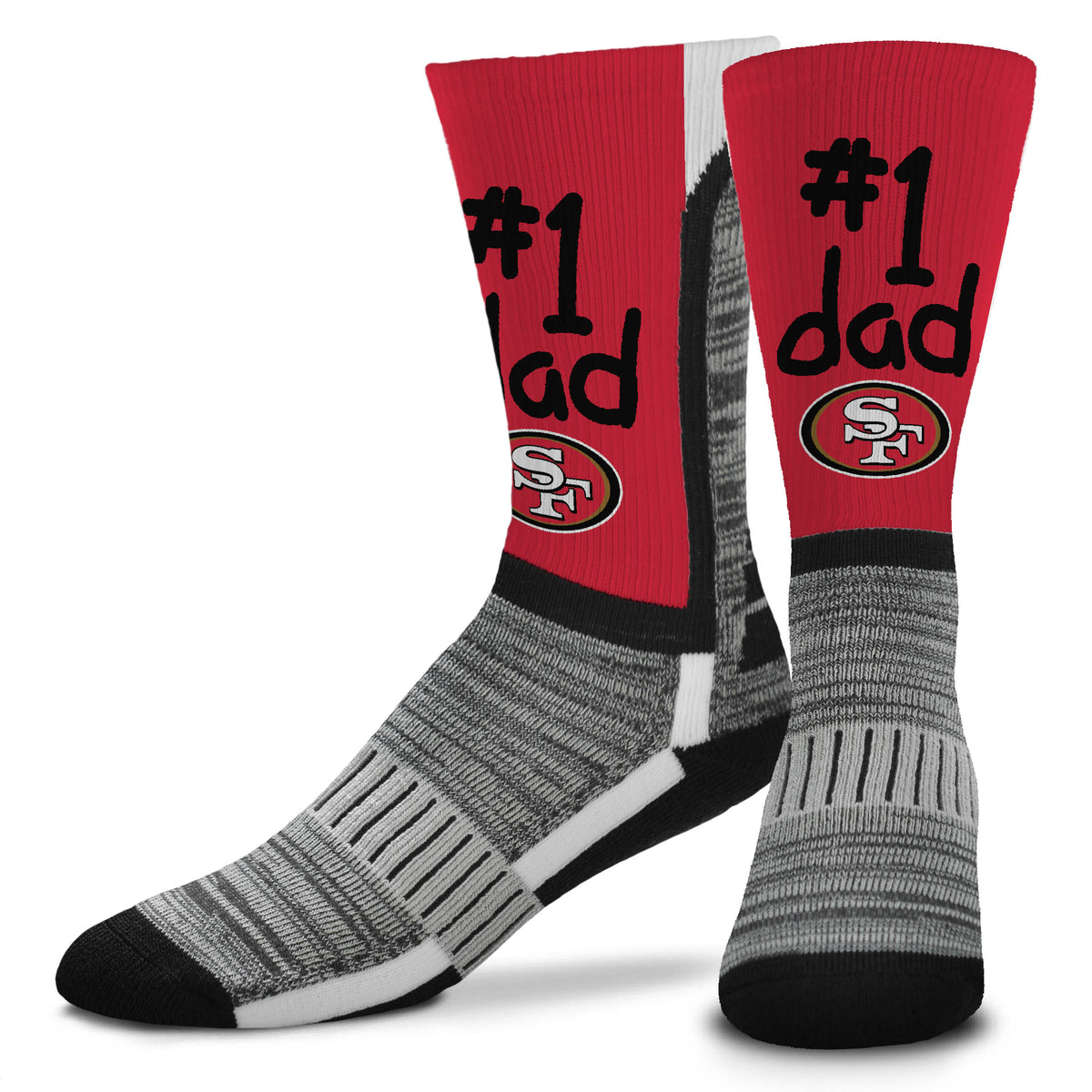 NFL San Francisco 49ers For Bare Feet #1 Dad Socks