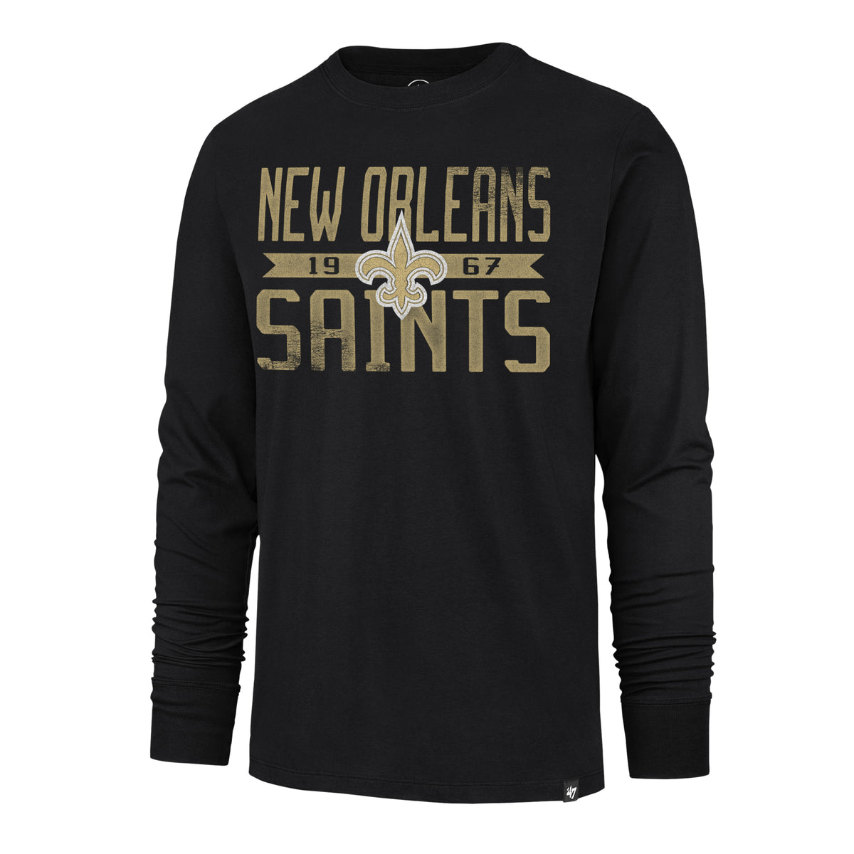 NFL New Orleans Saints &#39;47 Wide Out Franklin Long Sleeve Tee
