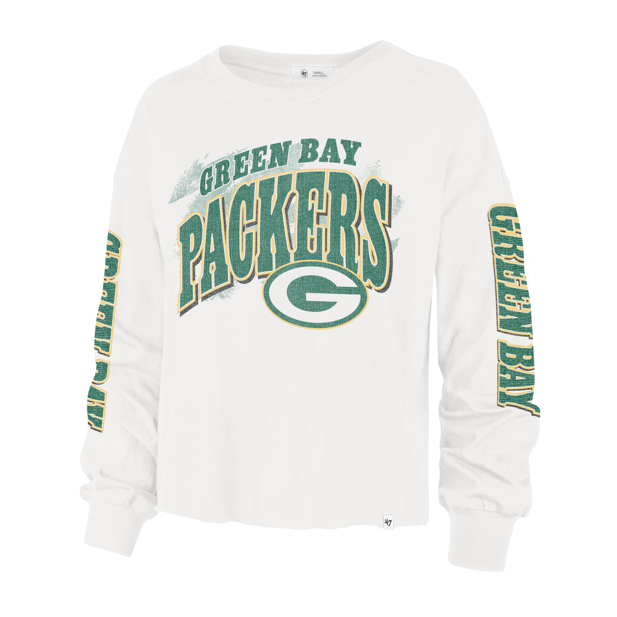NFL Green Bay Packers Women&#39;s &#39;47 Brush Back Parkway Long Sleeve Tee