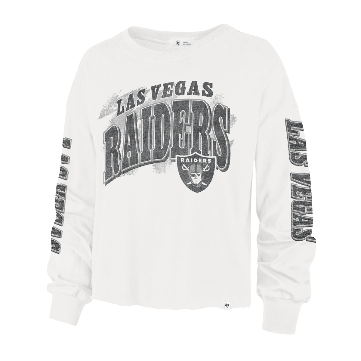 NFL Las Vegas Raiders Women&#39;s &#39;47 Brush Back Parkway Long Sleeve Tee