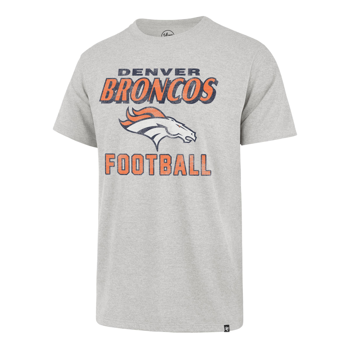 NFL Denver Broncos '47 Dozer Franklin T-Shirt - Heather Gray